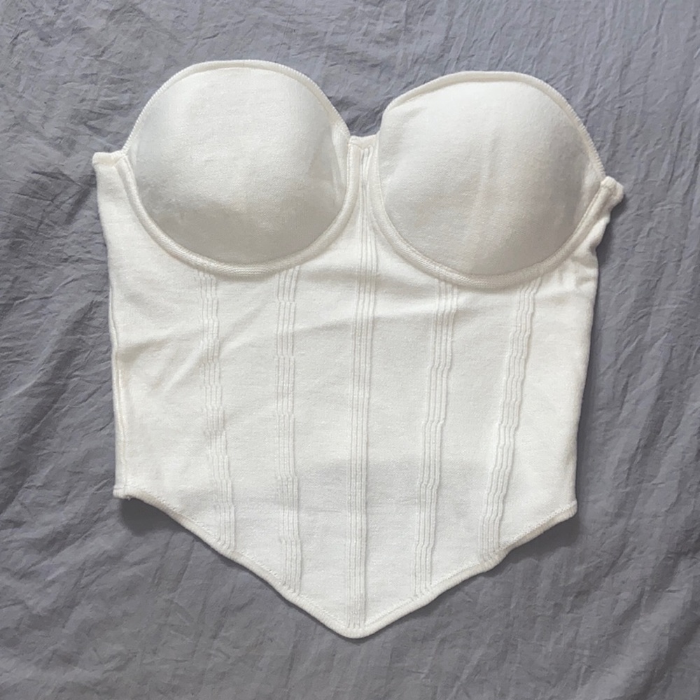 Cute white corset top